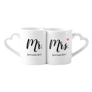 Conjunto legal de canecas para casal de aniversário