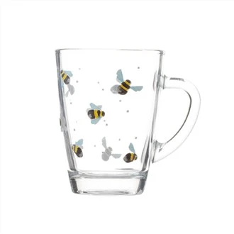 Canecas de café de vidro personalizadas