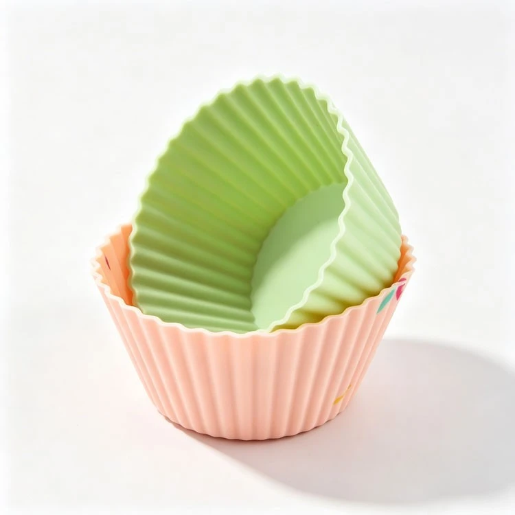3 silicone cupcake mold